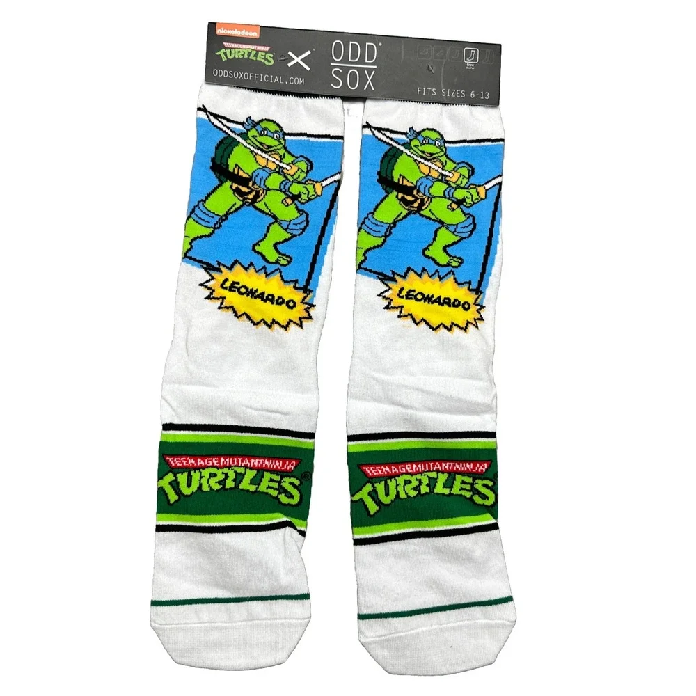 Odd Sox TMNT & Ghostbusters Men Crew Socks - Size 6-13 (Lot of 2)